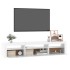 Mueble de TV con luces LED blanco 195x35x40