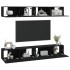 Muebles de TV 4 piezas negro 100x30x30