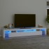 Mueble de TV con luces LED blanco 260x36,5x40