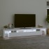 Mueble de TV con luces LED blanco 260x36,5x40