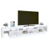 Mueble de TV con luces LED blanco 260x36,5x40