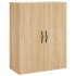 Aparador alto madera contrachapada color roble 69,5x34x180