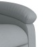 Sillón reclinable de masaje de tela gris