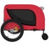 Remolque de bicicleta mascotas hierro tela Oxford rojo