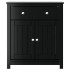 Mueble de baño BERG madera maciza de pino negro 69,5x34x80