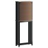 Mueble para inodoro BERG madera maciza negro 60x27x164,5