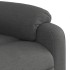 Sillón de masaje reclinable de tela gris