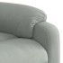 Sillón reclinable de masaje terciopelo gris