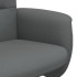 Sillón reclinable con reposapiés tela gris