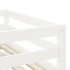 Cama alta de niños escalera madera maciza pino blanco 80x200