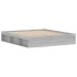 Estructura de cama gris Sonoma 180x200