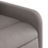 Sillón de masaje reclinable de tela gris