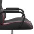 Silla gaming con masaje cuero sintético rojo tinto y