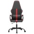 Silla gaming con masaje cuero sintético rojo y