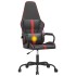 Silla gaming con masaje cuero sintético rojo y