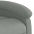 Sillón reclinable de masaje eléctrico terciopelo gris