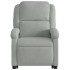 Sillón reclinable de masaje elevable terciopelo gris