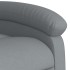 Sillón de masaje reclinable de pie de tela gris