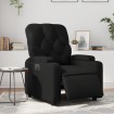 Sillón reclinable eléctrico de cuero sintético negro