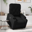 Sillón reclinable elevable cuero artificial negro