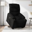 Sillón reclinable elevable tela negro