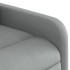 Sillón de masaje reclinable de pie de tela gris