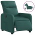 Sillón reclinable eléctrico tela verde