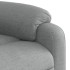 Sillón de masaje reclinable de pie de tela gris