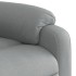 Sillón eléctrico reclinable elevable de tela gris