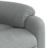 Sillón de masaje eléctrico reclinable elevable tela gris