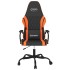 Silla gaming de masaje cuero sintético negro y