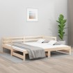 Sofá cama nido madera maciza de pino 90x200 cm