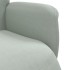 Sillón reclinable con reposapiés terciopelo gris