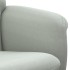 Sillón reclinable con reposapiés terciopelo gris