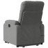 Sillón reclinable masaje elevable tela microfibra gris