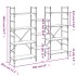 Estantería madera de ingeniería roble Sonoma 160x28,5x136,5