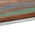 Mesa consola acero inoxidable plateado madera maciza