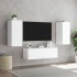 Muebles de TV de pared con luces LED 3 piezas