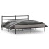 Estructura de cama con cabecero metal negro 193x203