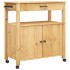 Carrito de cocina MONZA madera maciza de pino 84x40x90