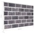 Paneles de pared 3D diseño de ladrillo 10 uds EPS negro y