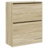 Zapatero de madera de ingeniería roble Sonoma 80x34x96,5