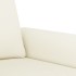 Sofá de 3 plazas terciopelo color crema 180