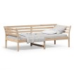 Sofá cama de madera maciza de pino 100x200 cm