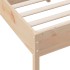 Estructura de cama con cabecero madera maciza pino 135x190
