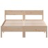 Estructura de cama con cabecero madera maciza pino 140x190