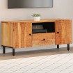 Mueble de TV madera maciza de acacia 105x33x46 cm