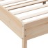 Estructura de cama madera maciza de pino 135x190