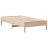 Estructura de cama madera maciza de pino 90x190
