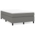 Cama box spring con colchón tela gris oscuro 120x190